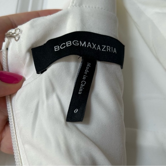 BCBGMaxAzria High Low Plunging V Dress - Picture 6 of 9